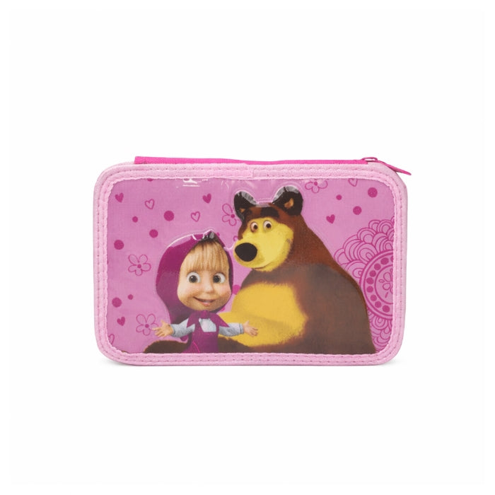 Masha & Orso - Astuccio - Portacolori 3 Zip
