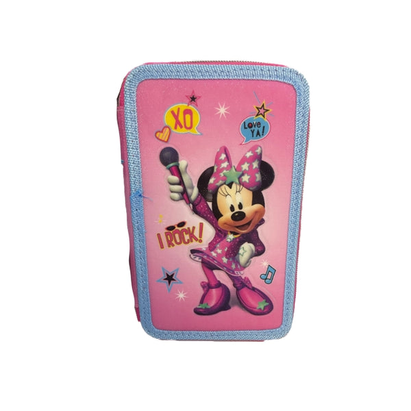 Minnie Mouse - Astuccio A 3 Zip - MIN0610