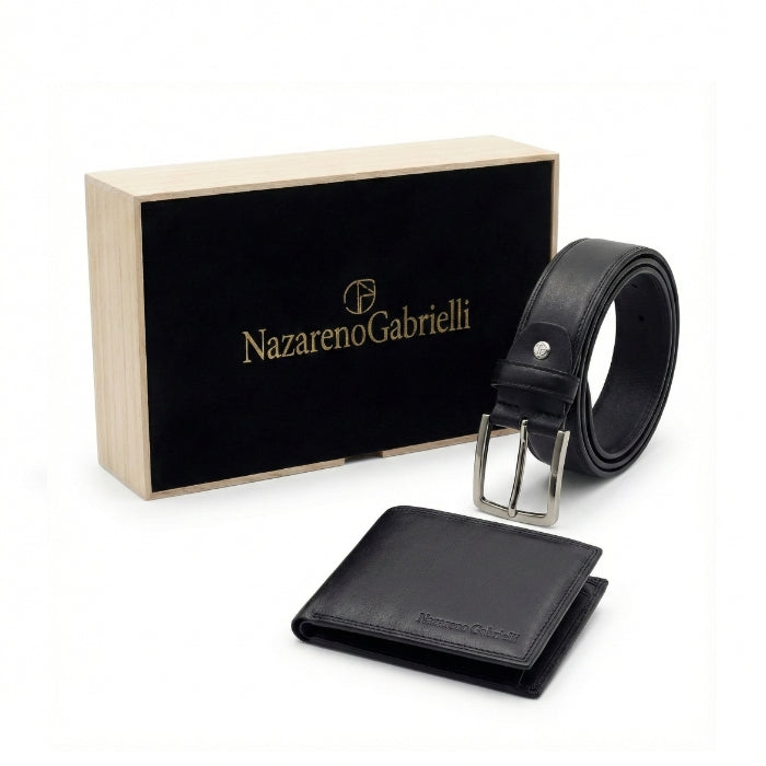 Nazareno Gabrielli - Portafoglio + Cintura - CN0IDK562/35/BOX/NG