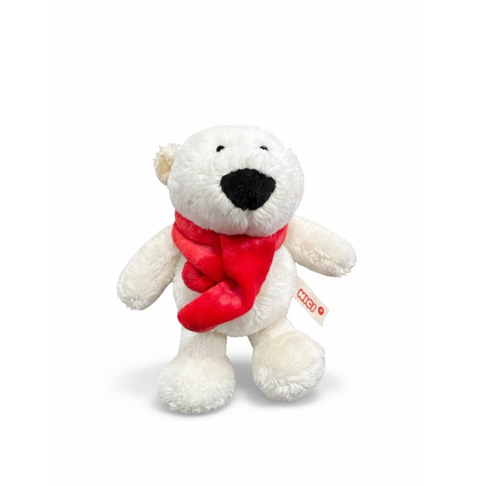 Nici - Peluche - Orso Polare con Sciarpa Rossa