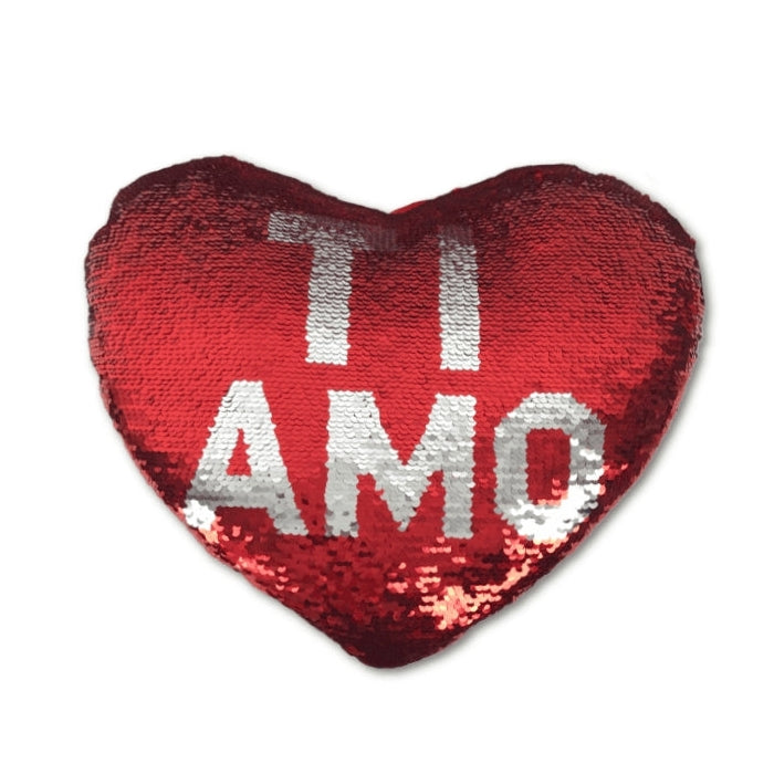 P&C - Cuore Paillettes - Cuscino - 0790
