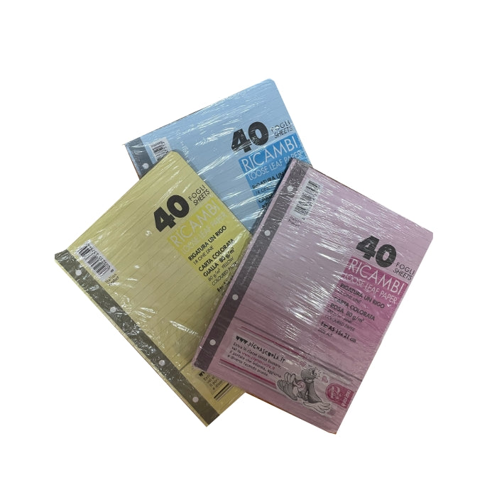 Pigna - Ricambi Per Raccoglitore - Colorati - Rigo - A5