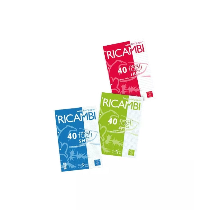 Pigna - Ricambi Per Raccoglitore - Quadretti - 4mm - A4