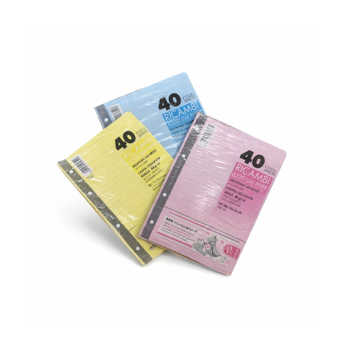 Pigna - Ricambi Raccoglitore - Colorati - Rigo - 80gr - A5