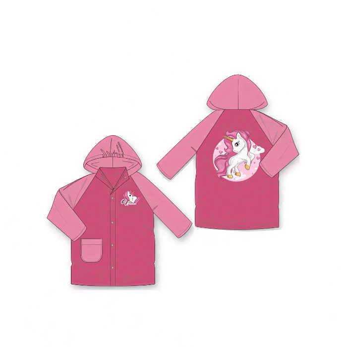 Rainbow Unicorn - Mantellina Impermeabile | +4 Anni - 104cm