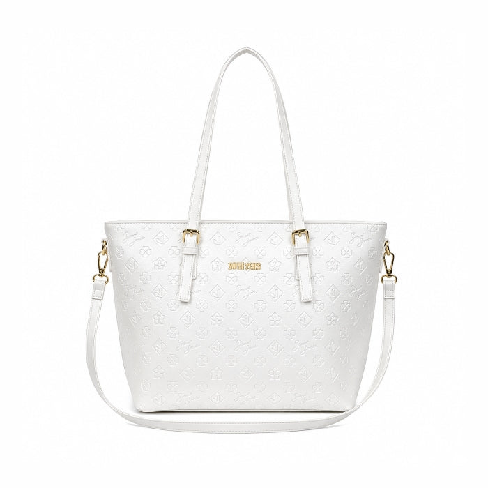 Sweet Years - Borsa Shopper - Logo in Rilievo | Bianca