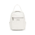 Sweet Years - Zaino con Logo Embossato e Tasca Frontale | Bianco
