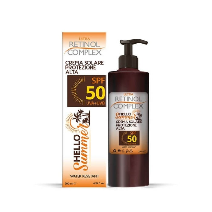 Ultra Retinol Complex - Hello Summer - Crema Solare Protezione - Media SPF30 / Alta SPF50 - UVA+UVB