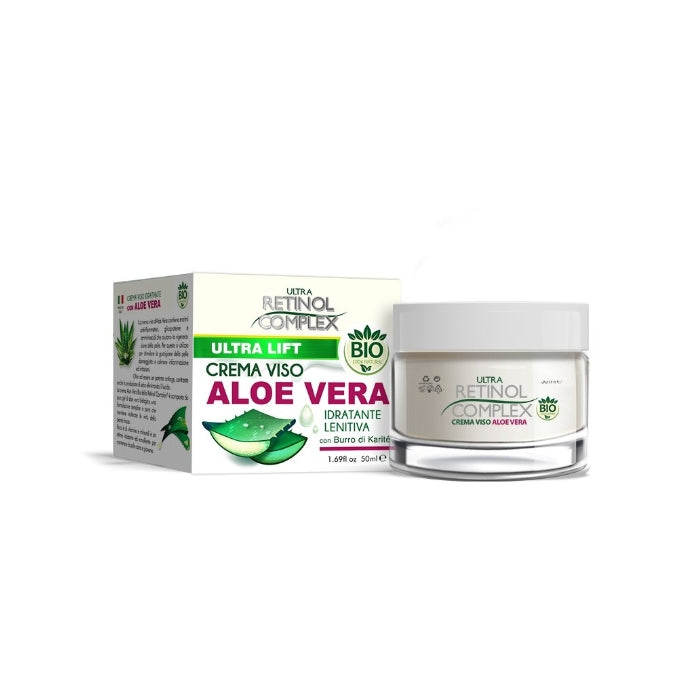 Ultra Retinol Complex - Ultra Lift - Crema Viso Aloe Vera - Idratante Lenitiva con Burro di Karité
