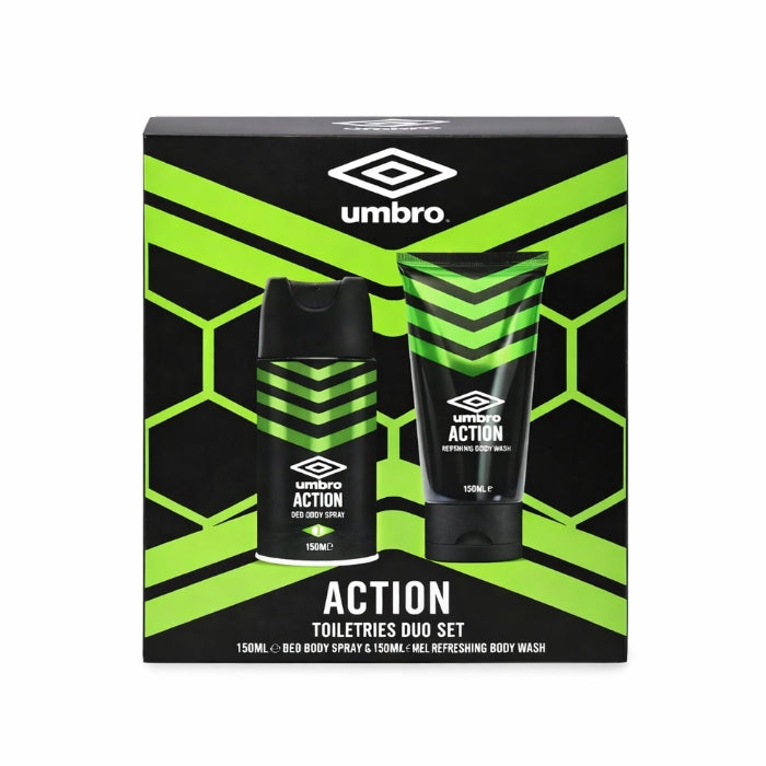 Umbro - Action - Toiletries Duo Set - Deo Body Spray & Refreshing Body Wash