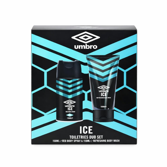 Umbro - Ice - Toiletries Duo Set - Deo Body Spray & Refreshing Body Wash