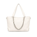 Valentini Gino - Borsa Shopper - Beige con Catena Decorativa