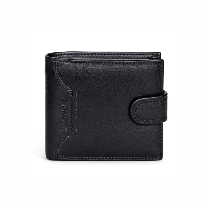 You Young Coveri - Portafoglio - Trifold in Pelle - Nera con Linguetta | Compatto