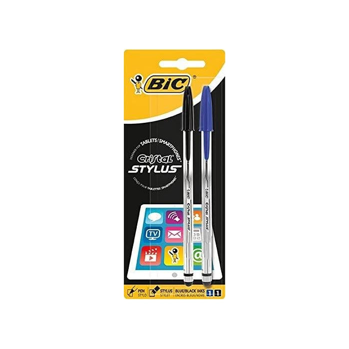Bic - Touch/Cristal Stylus - Confezione 2 Penne - 928540