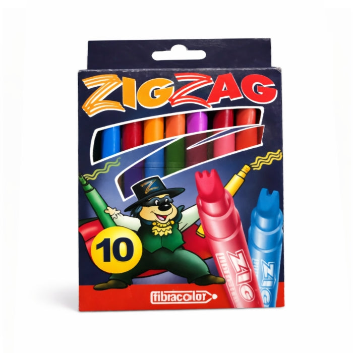 Fibracolor - Pennarelli - ZigZag - 10 Pezzi