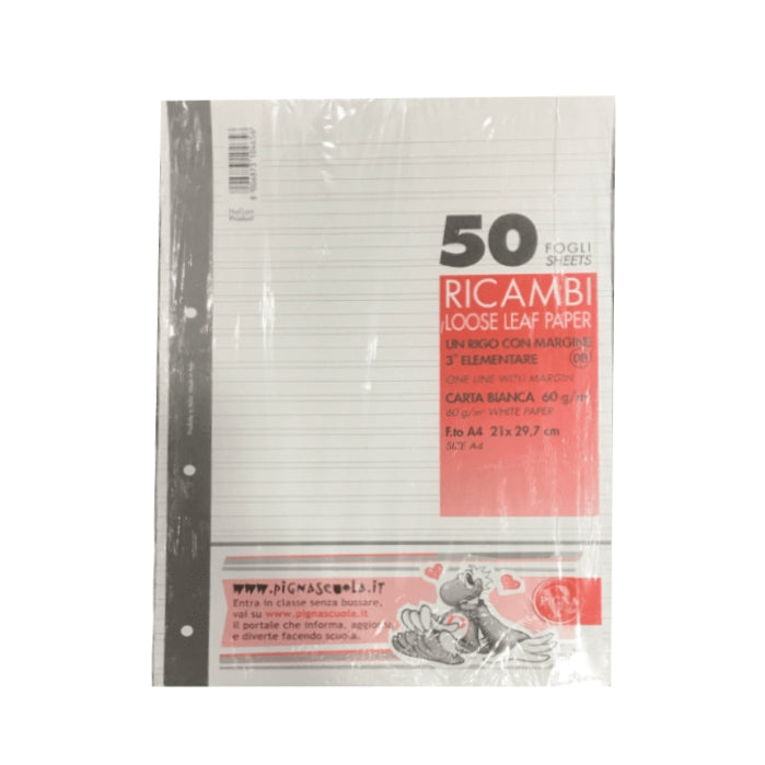 Pigna - Ricambi Per Raccoglitore - Righe - A4